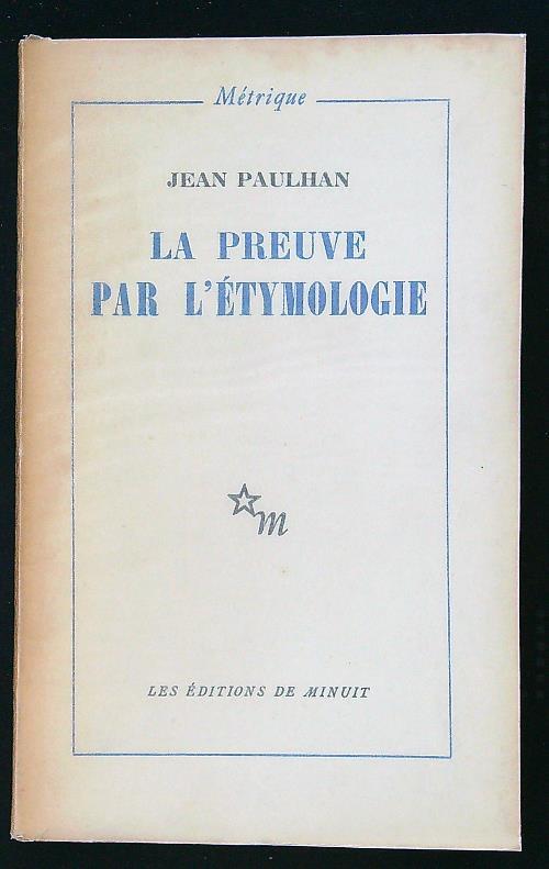 La preuve par l'étymologie