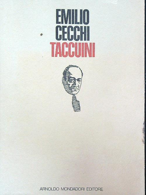 Taccuini - Emilio Cecchi - copertina