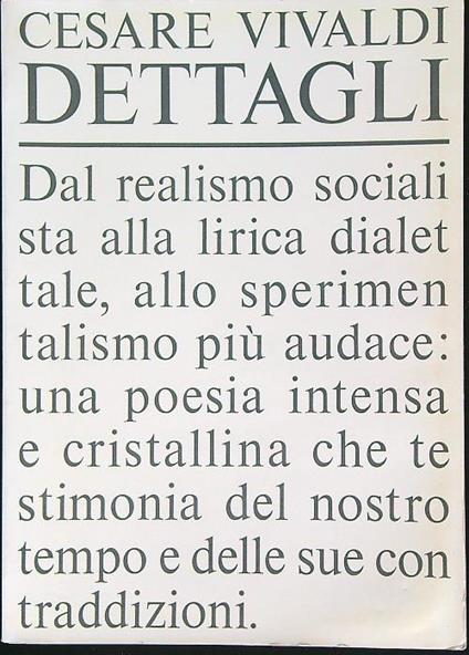 Dettagli - Cesare Vivaldi - copertina