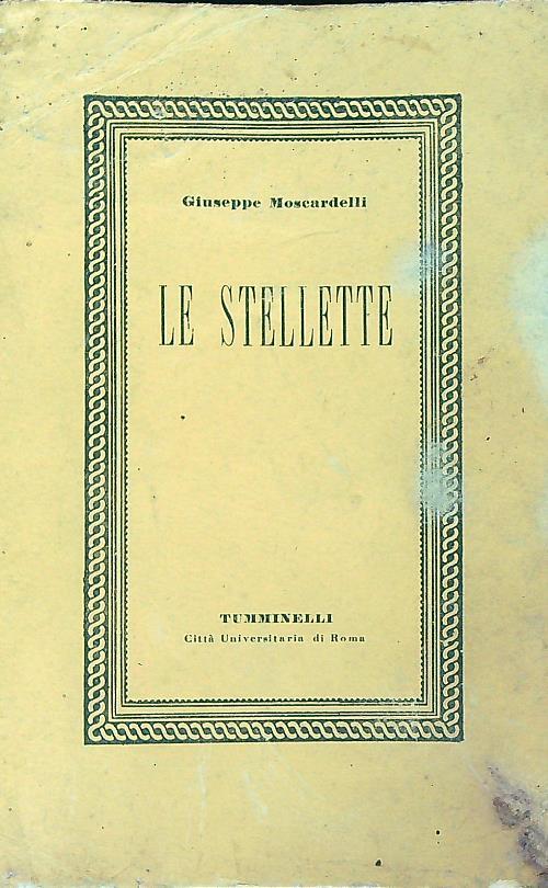 Le stellette - Giuseppe Moscardelli - copertina