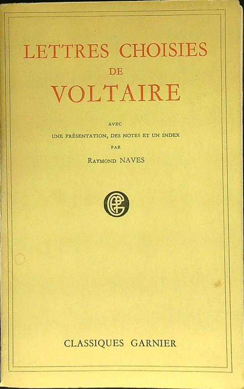 Lettres choisies de Voltaire