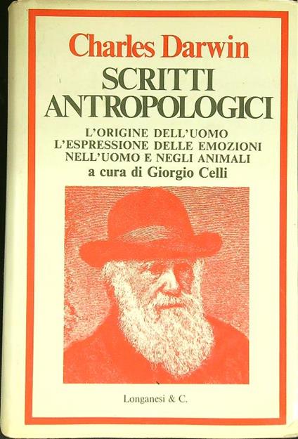 Scritti antropologici - Charles Darwin - copertina