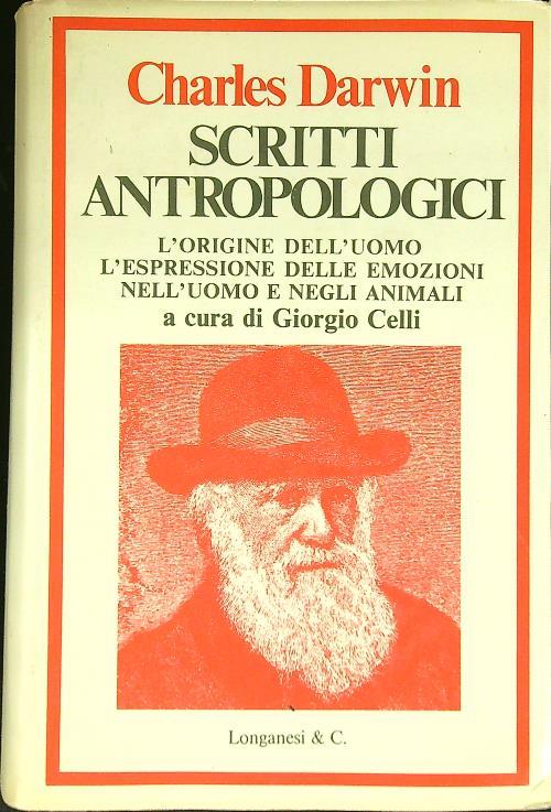 Scritti antropologici - Charles Darwin - copertina