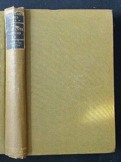 The Innocents Abroad vol. II - Mark Twain - copertina