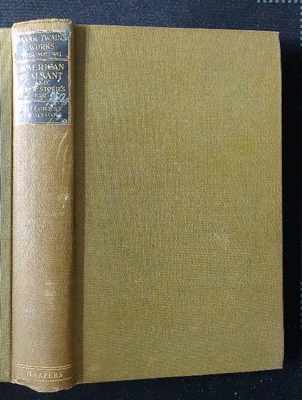 The American Claimant - Mark Twain - copertina