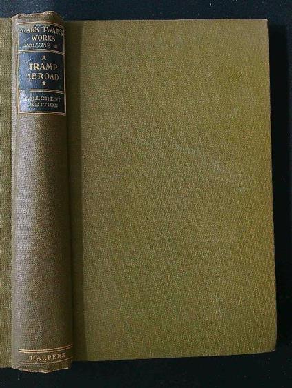 A Tramp Abroad vol. I - Mark Twain - copertina