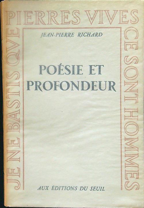 Poesie et profondeur