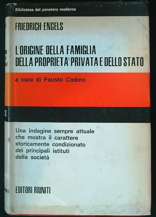 L' origine della famiglia, della proprieta privata e dello Stato