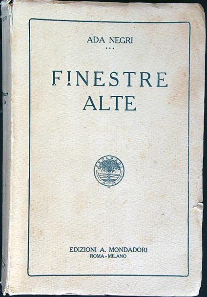 Finestre alte - Ada Negri - copertina
