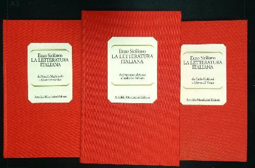 La letteratura italiana 3 vv. - Enzo Siciliano - copertina