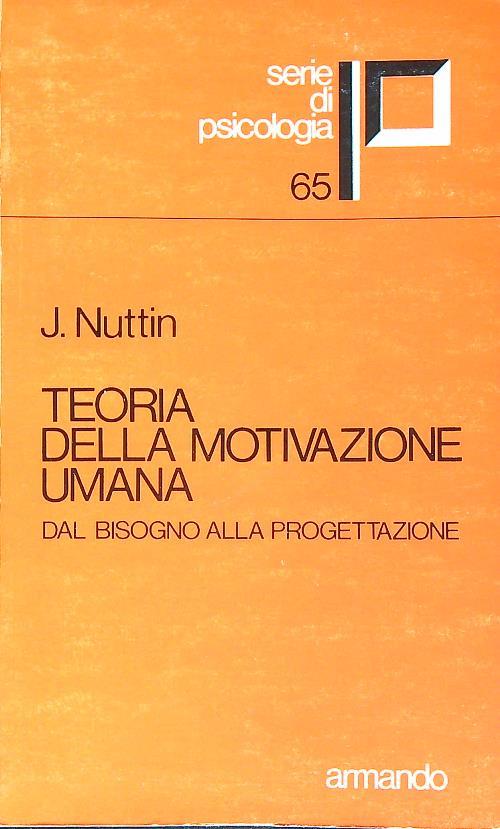 Teoria della motivazione umana - copertina