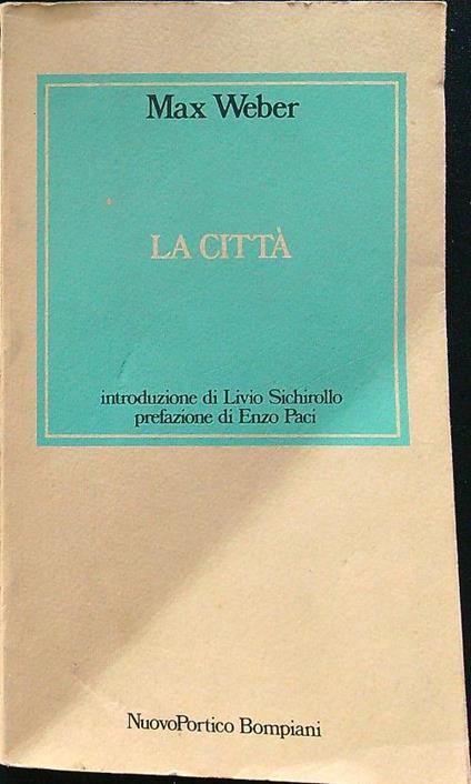 La città - Max Weber - copertina