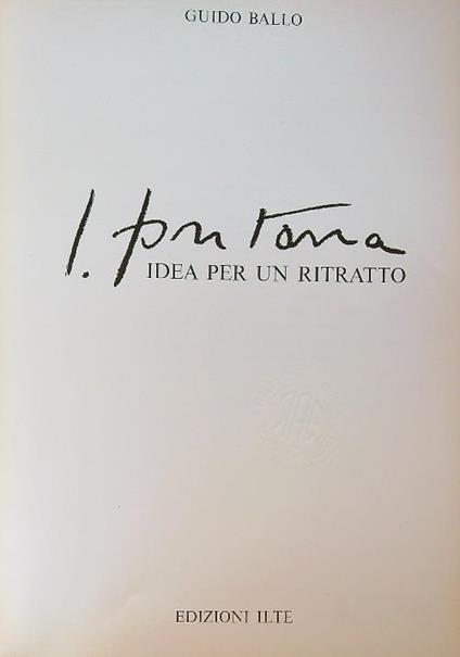 Lucio Fontana: Idea per un ritratto - Guido Ballo - copertina