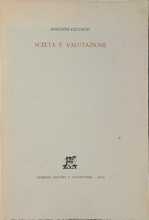 Scelta e valutazione