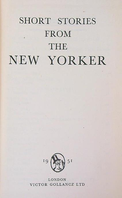 Short stories from the New Yorker - copertina