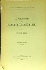 La philosophie de Saint Bonaventure