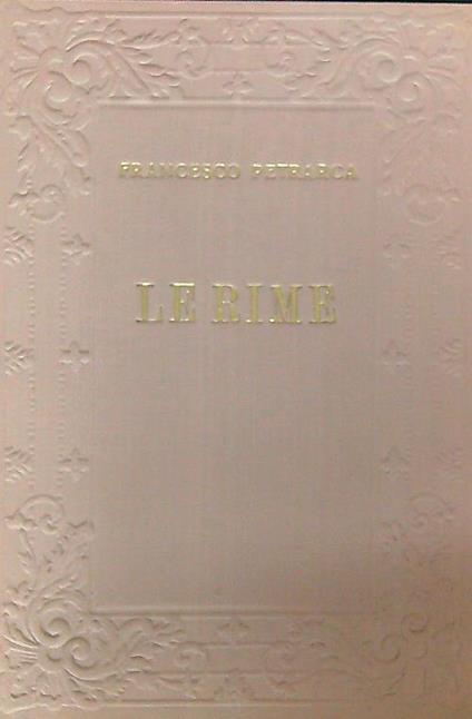 Le rime - Francesco Petrarca - copertina