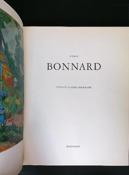 Pierre Bonnard - copertina