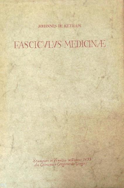 Fasciculus Medicinae. Esemplare 137 - copertina