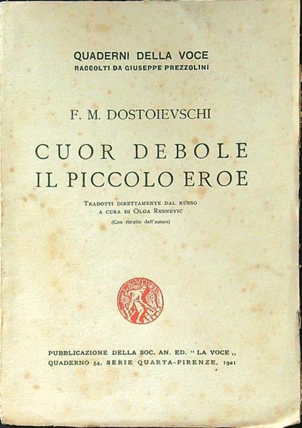 Cuor debole. Il piccolo eroe - copertina