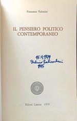 Il pensiero politico contemporanea