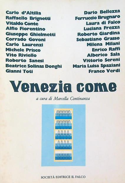 Venezia come - Marcella Continanza - copertina