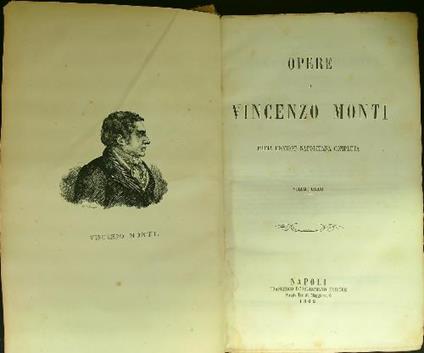 Opere complete - Vincenzo Monti - copertina