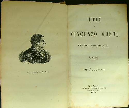 Opere complete - Vincenzo Monti - copertina