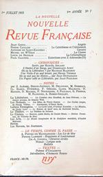 La Nouvelle Revue Francaise 7/Juillet 1953