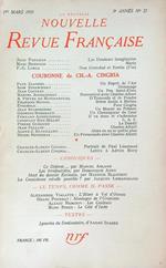 La Nouvelle Revue Francaise 27/mars 1955