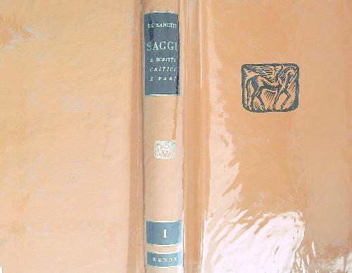 Saggi e scritti critici e vari 1
