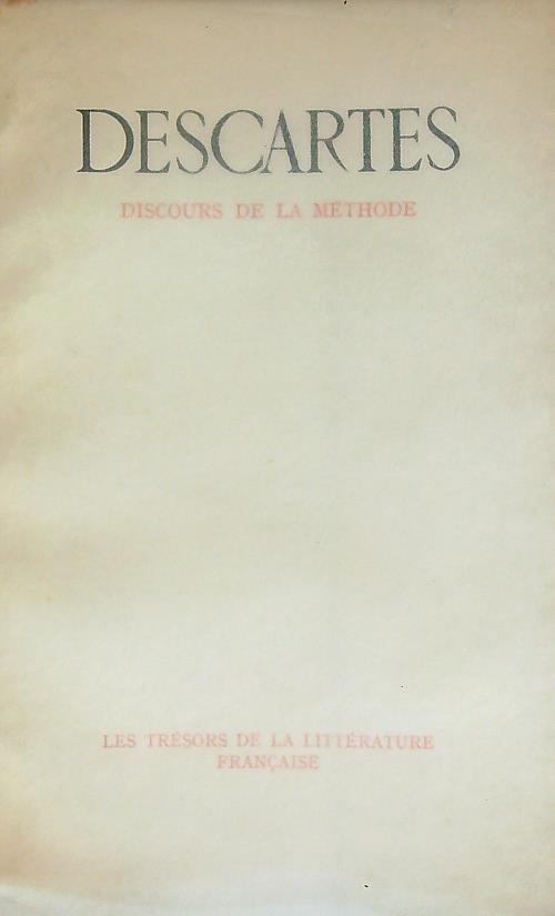 Discours de la méthode