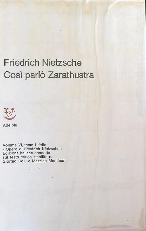 Così parlò Zarathustra
