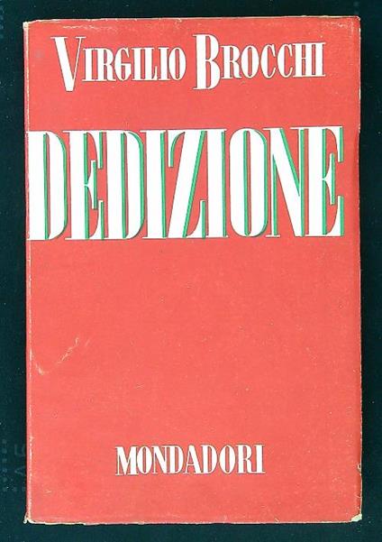 Dedizione - Virgilio Brocchi - copertina