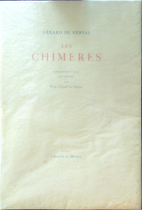 Les chimeres - Gérard de Nerval - copertina