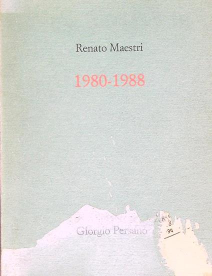 Renato Maestri 1980-1988 - copertina