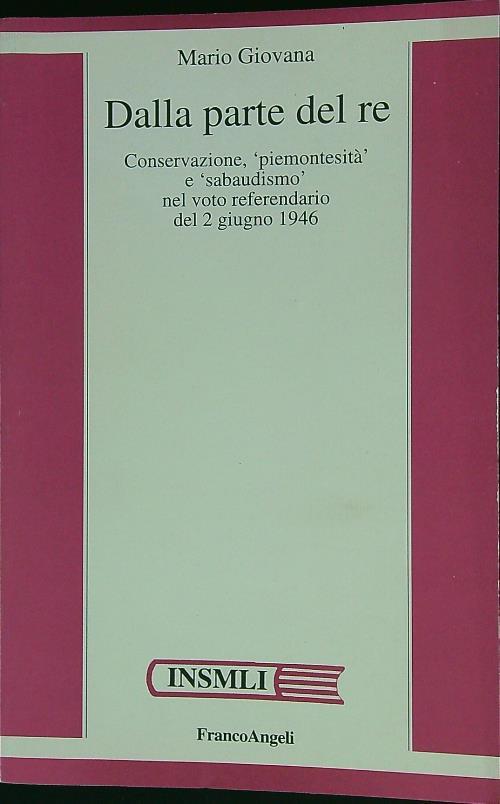 Dalla parte del re - Mario Giovana - copertina