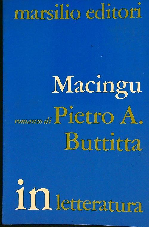 Macingu Un'ipotesi di romanzo - Pietro Buttitta - copertina