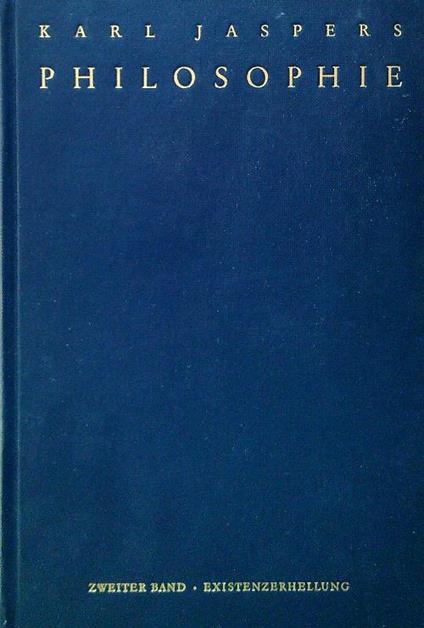 Philosophie II Existenzerhellung - Karl Jaspers - copertina