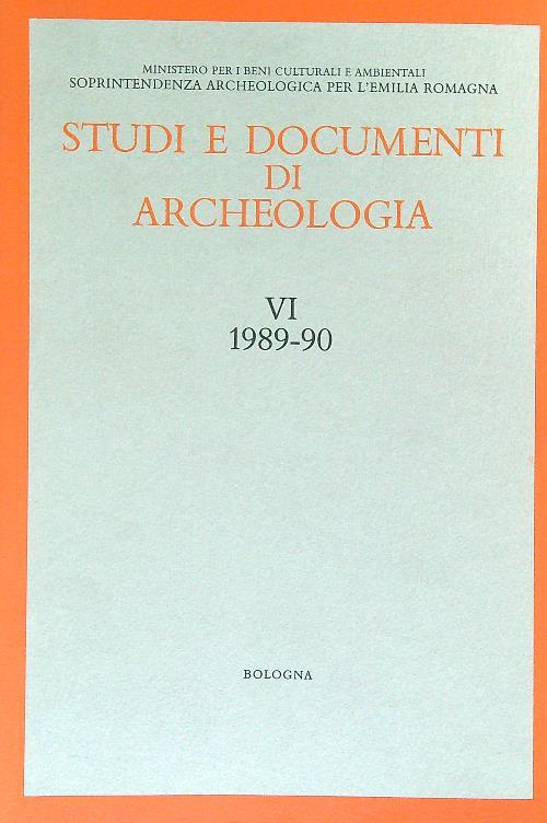 Studi e documenti di Archeologia VI/1989-90 - copertina