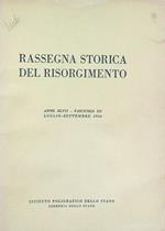 Rassegna storica del risorgimento Fasc III/Luglio-settembre 1960