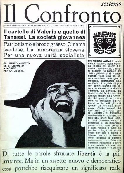 Il Confronto settimo - Gennaio Febbraio 1966 - copertina