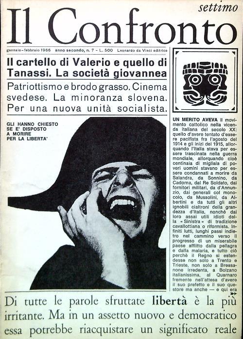 Il Confronto settimo - Gennaio Febbraio 1966 - copertina