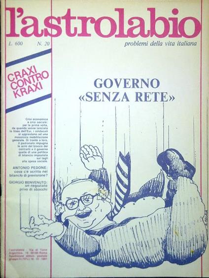 L' astrolabio N. 20/18.10.1981 - copertina