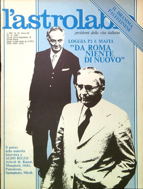 L' astrolabio N. 18/26.9.1982