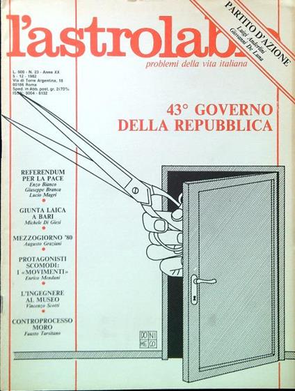 L' astrolabio N. 23/5.12.1982 - copertina