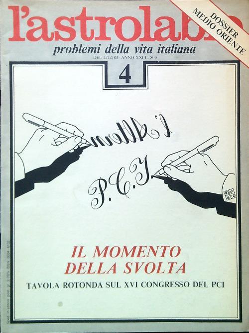 L' astrolabio N. 4/27.2.1983 - copertina