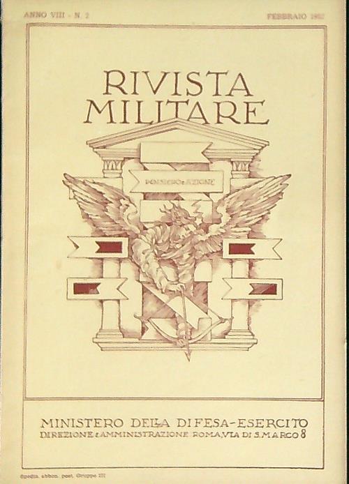 Rivista militare 2/febbraio 1952
