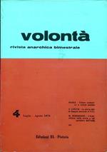 Volontà - Anno XXVI n. 4/Luglio Agosto 1973