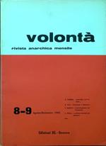 Volontà - Anno XVIII n. 8-9/Agosto Settembre 1965